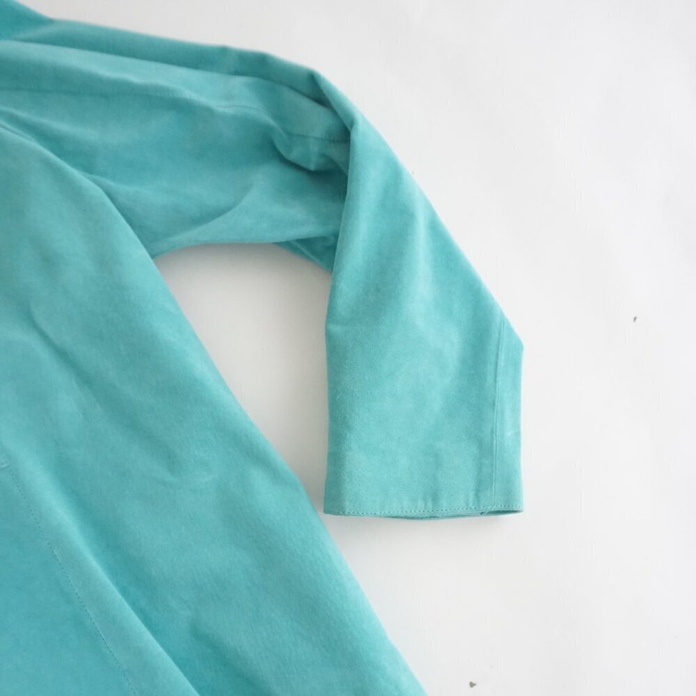 Denver Hayes Turquoise Suede Jacket - Picture 12 of 13
